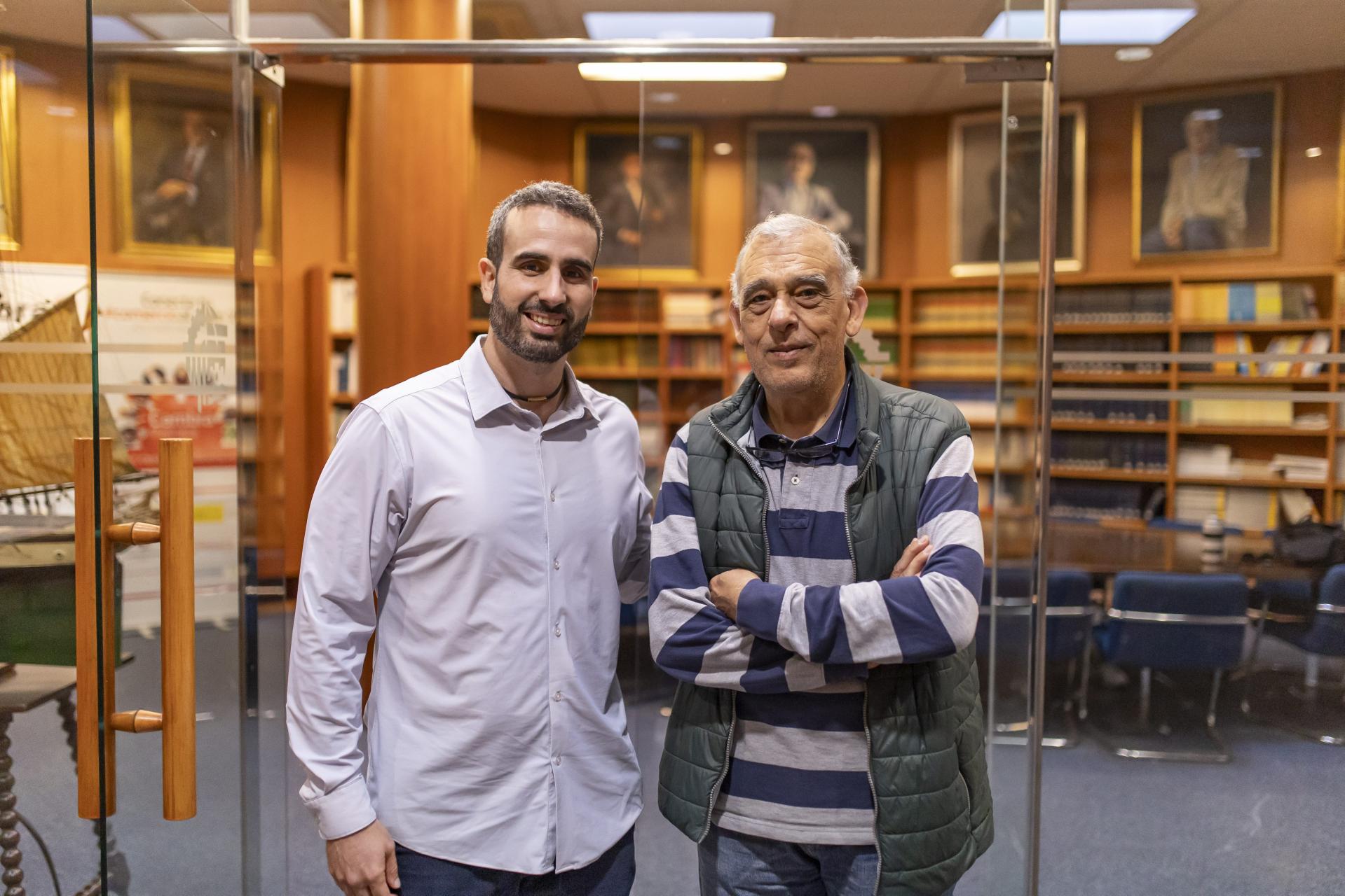 El creador de Nubita Solutions, Joan Company (izquierda), junto a su mentor, Ricardo Moreno