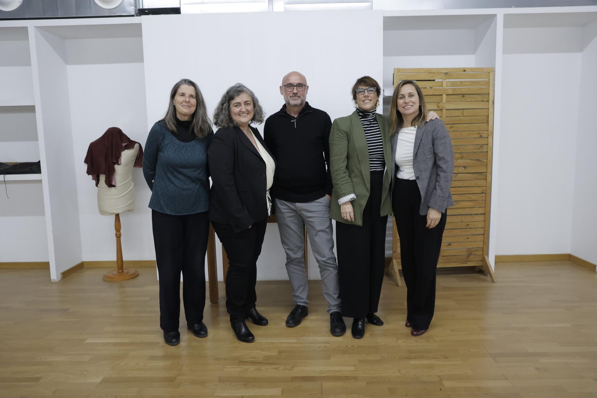 Desde la izquierda, Loren Carrasco, Imma Salamanca, Antoni Ramis, Dolors Feliu e Inés Rotger