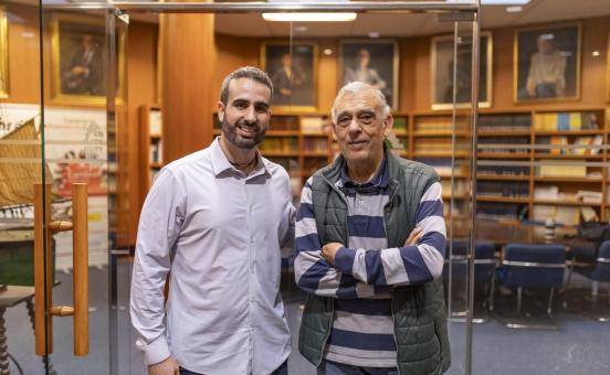 El creador de Nubita Solutions, Joan Company (izquierda), junto a su mentor, Ricardo Moreno